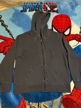 Vintage Gap faded navy zip up hoodie Size XL